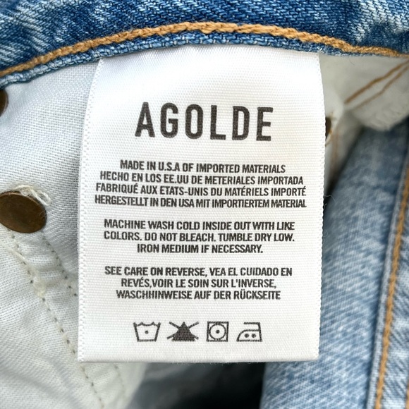 Agolde | Jamie High Rise Tapered Jeans In Shakedown (Light Blue) Size 26 - Picture 7 of 15